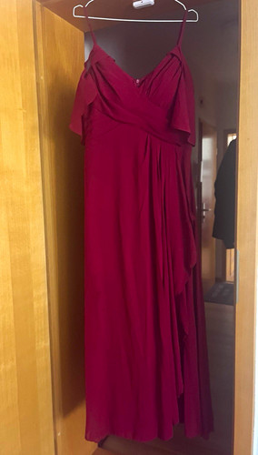 Damen abendkleid lang bordeaux - damen,