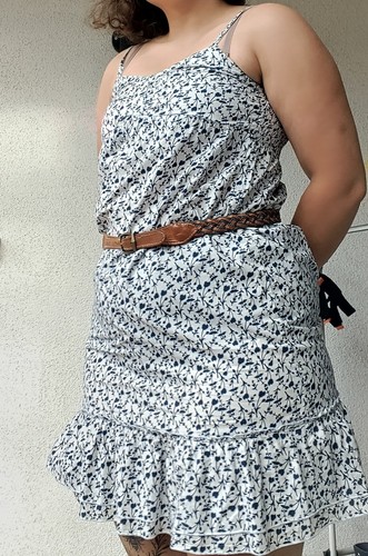 Young minikleid weiß blau - h&m,