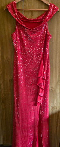 Damen abendkleid rot - damen,