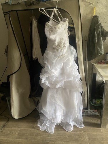 Weißes brautkleid linie - brautkleid, a-linie