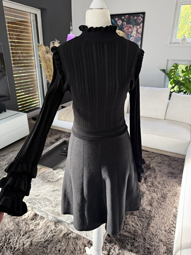 Zara damen strickkleid schwarz - strickkleid,