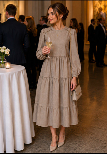 Noella damen midi kleid - noella,
