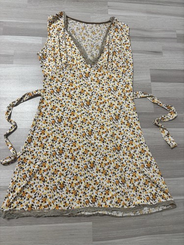 Damen kleid weiß gelb - damen, m