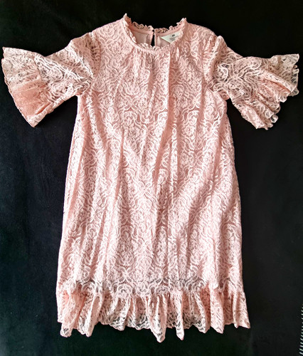 Mädchen spitzenkleid rosa - mädchen,