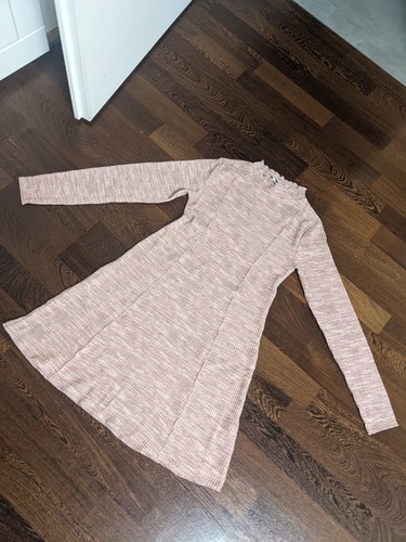 Zara strickkleid rosa knie - zara,