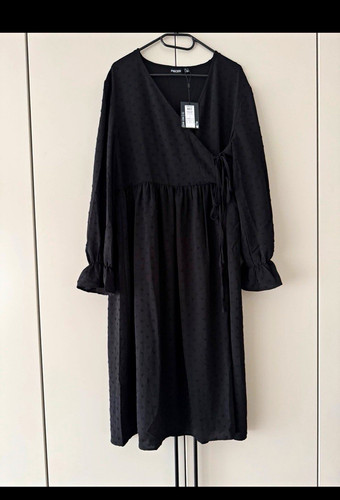 Pieces damen wickelkleid - wickelkleid, midi