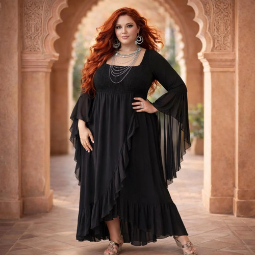 Boho maxi dress plus size - maxi,