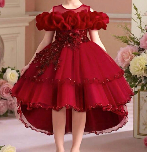 Shein mädchen ballkleid rot - mädchen,