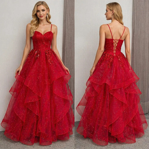 Neu träger ballkleid - neu, träger‑ballkleid