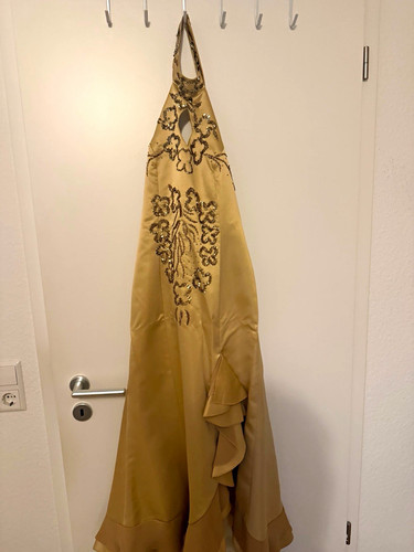 Damen abendkleid lang - abendkleid, gold
