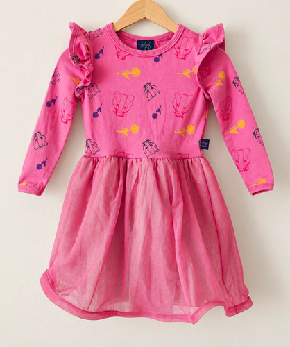 Fancy fawn mädchen kleid - fawn,