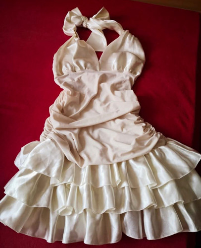 Minikleid ecru