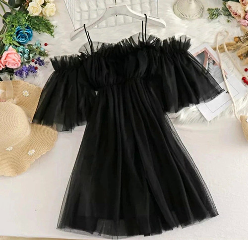 Schwarzes damen cocktailkleid - schwarzes,