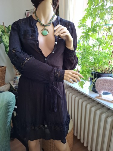 Kleid crepp schwarz - gr.m,