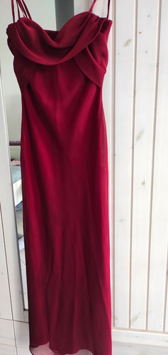 Ffy damen abendkleid - lang, rot