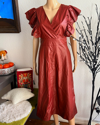 Zara midikleid rotbraun - gr., s