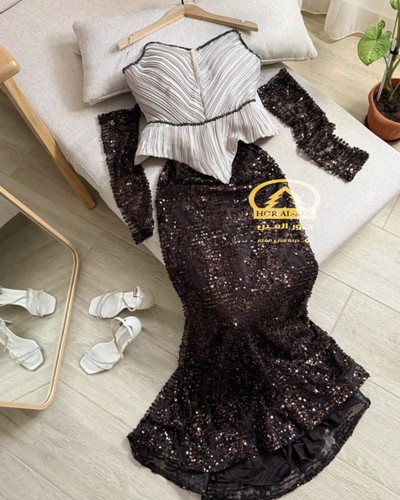 Damen abendkleid lang braun - damen,