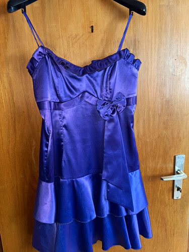 Damen cocktailkleid satin - cocktailkleid, lila