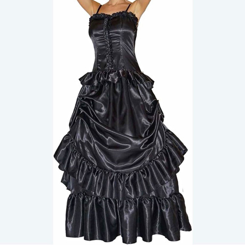 Damen abendkleid lang satin - abendkleid,