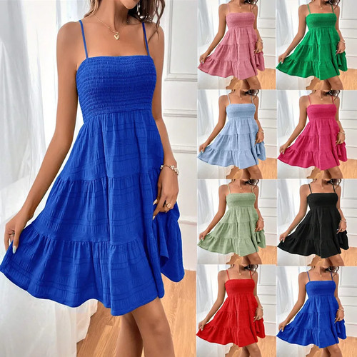 Damen sommerkleid blau - damen,