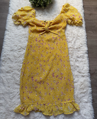 Amisu damen kleid s gelb - gr.,
