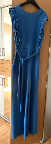 Asos damen latzkleid lang - lang, blau