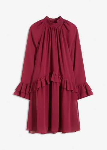 Chiffonkleid mit rüschen - mit,