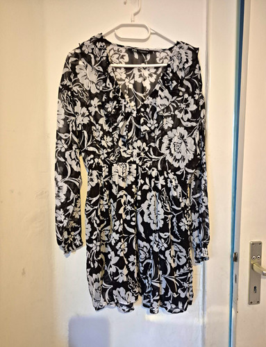 Zara damen minikleid langarm - zara,